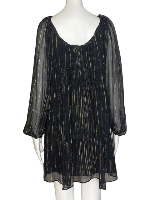 Vestido Trace Reese Estampado Negro- Talla S