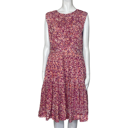 Vestido Carolina Herrera Pintas Rosado-Talla 14