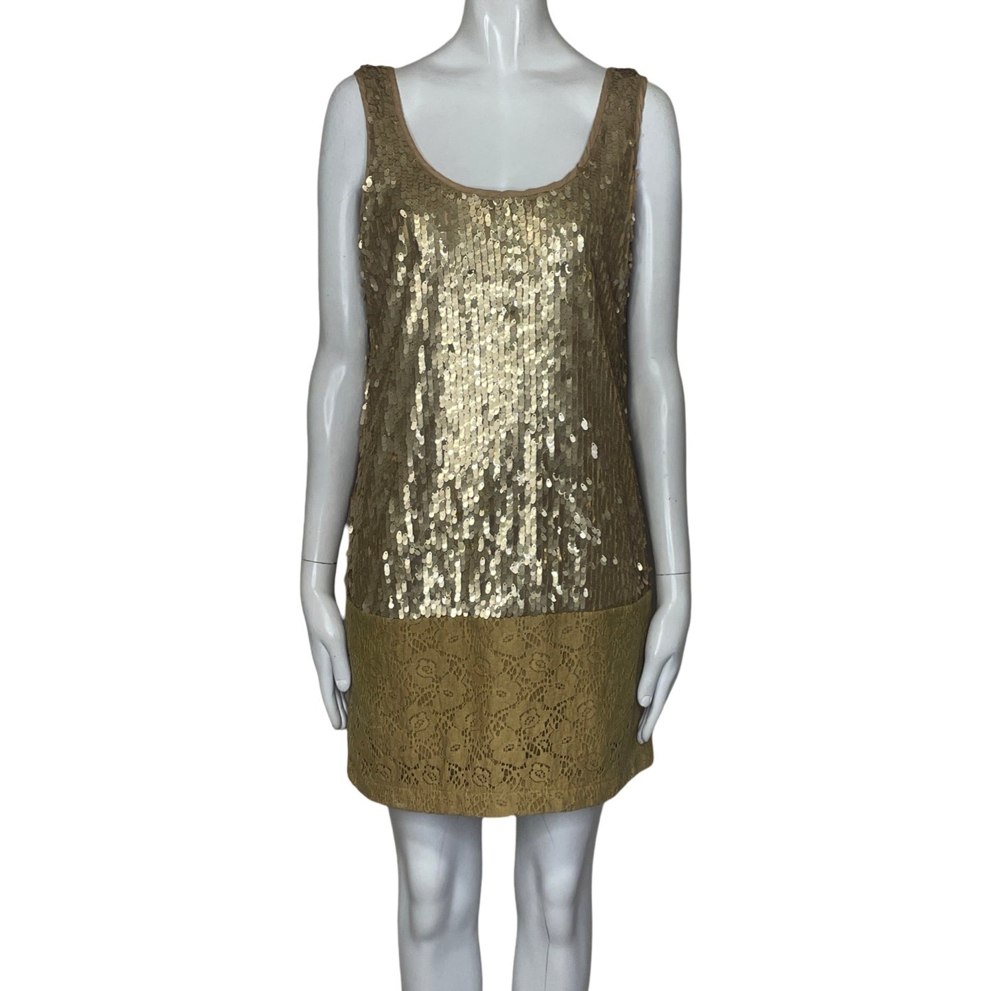 Vestido Esley Lentejuelas Dorado-Talla M