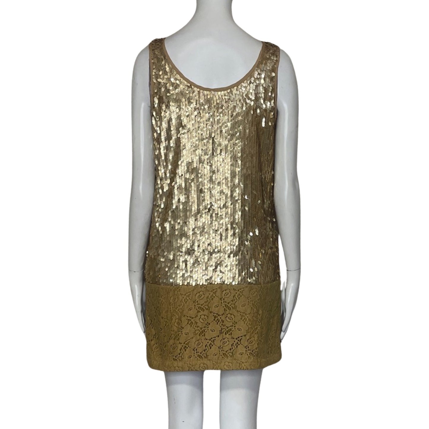 Vestido Esley Lentejuelas Dorado-Talla M