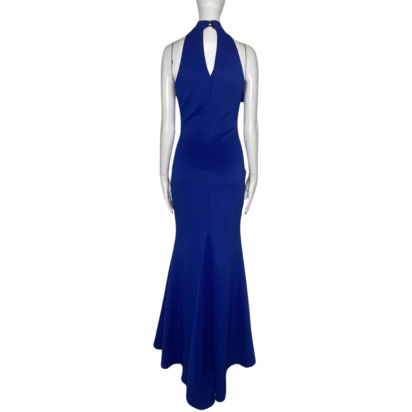 Vestido Glamour By Frida Cuello Vuelos Azul-Talla S