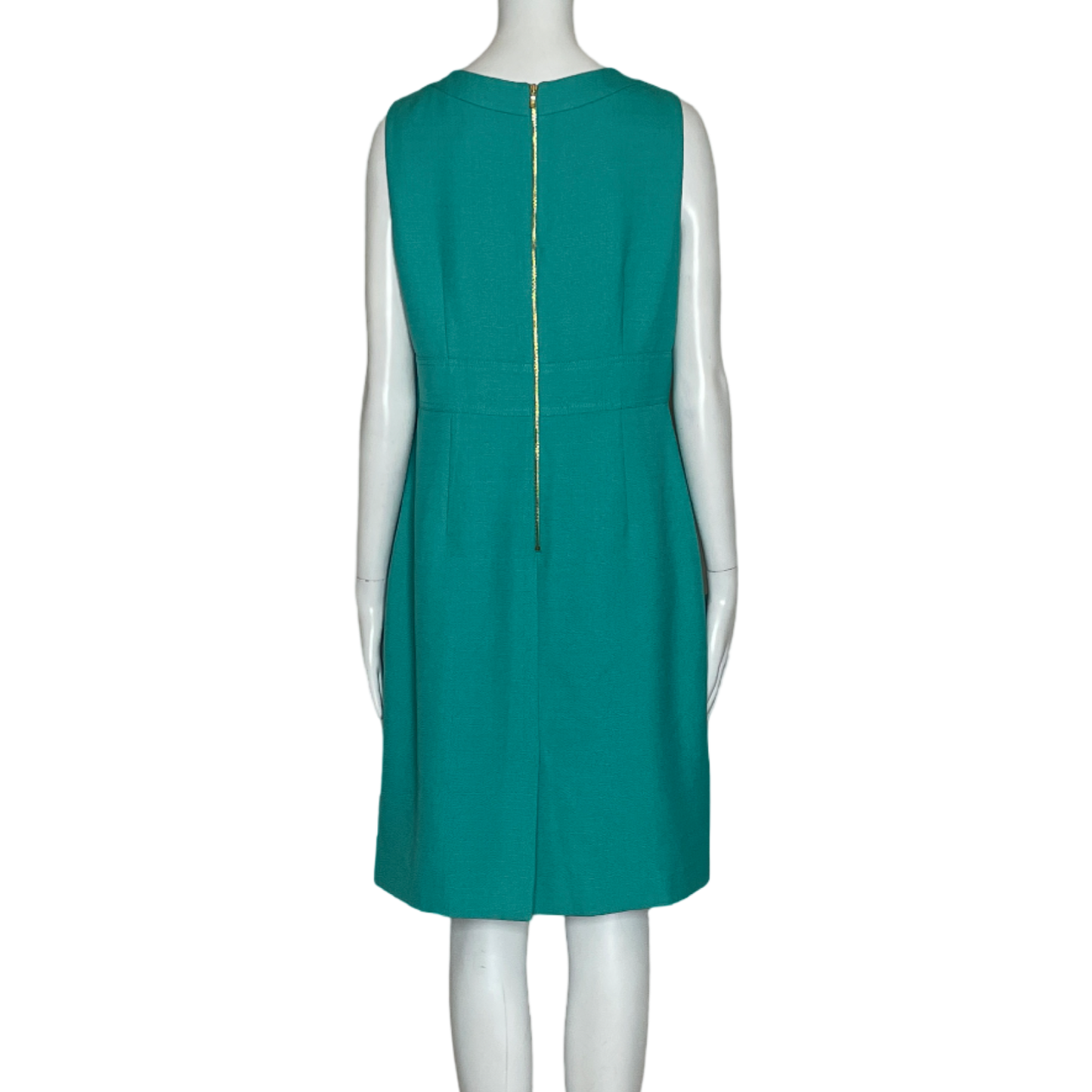 Vestido Tahari Arthur S. Levine Tweed Botones 
Turquesa-Talla 8