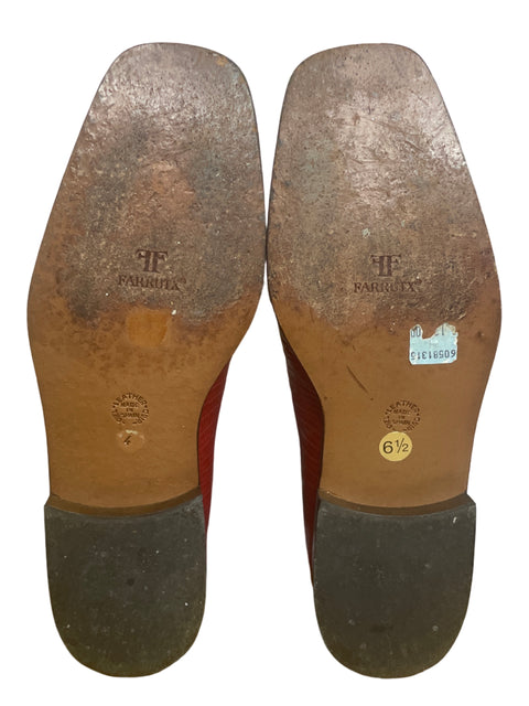 Calzado Farrutx Mocasines Rojo-Talla 6.5