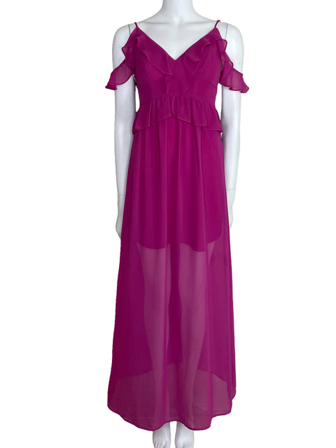 Vestido BCBG Maxi Vuelos Rosado-Talla 0