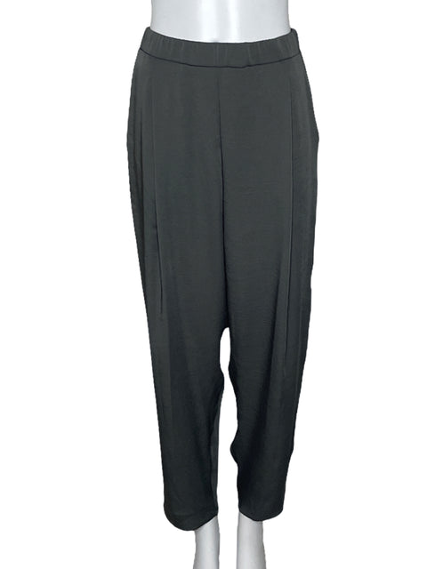 Pantalón Tyche Fluido Pinza Gris-Talla L