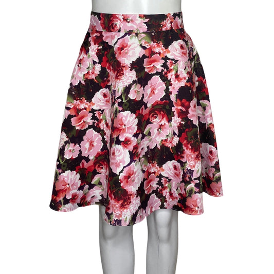 Falda Lazaro Zanchez Flores Rojo-Talla 10