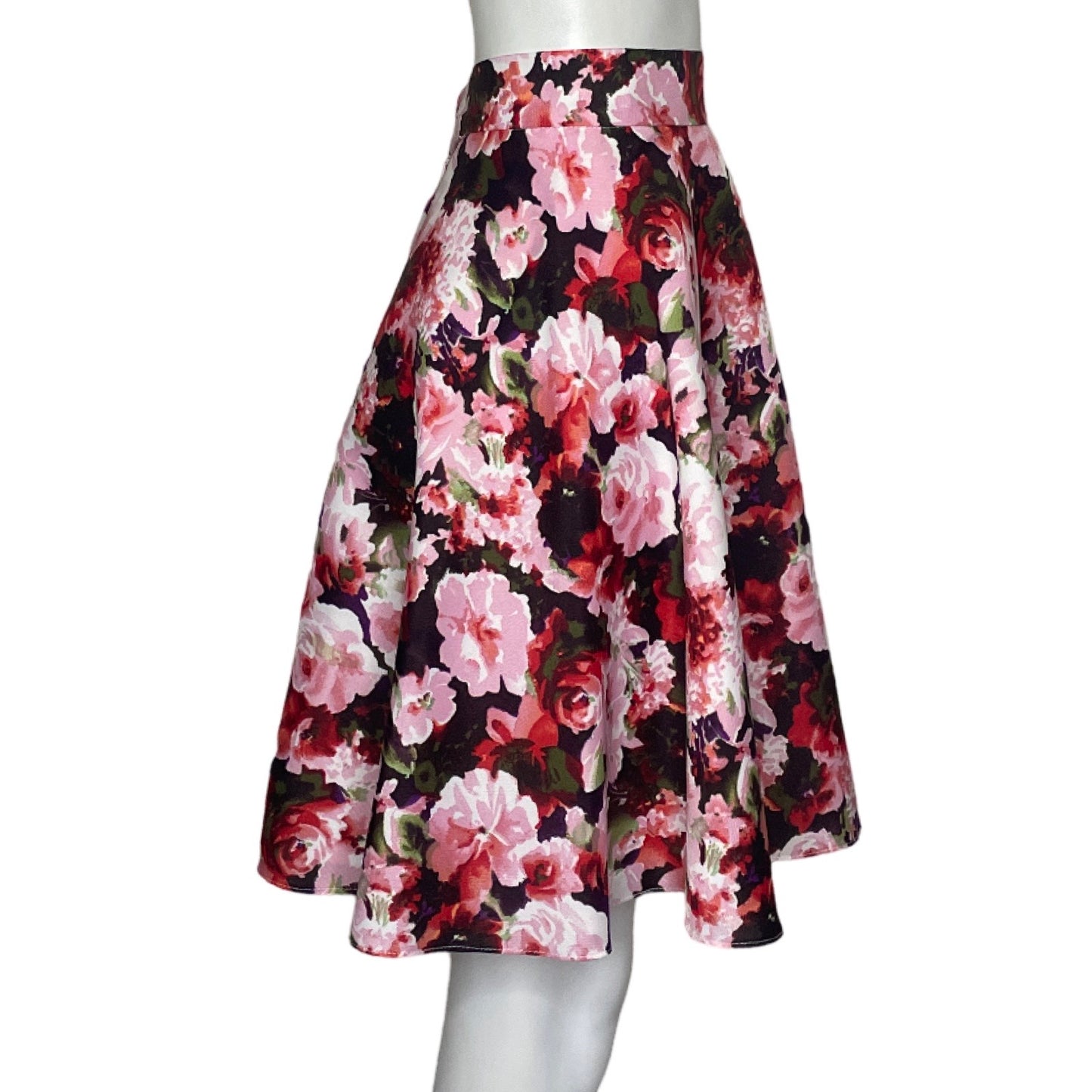 Falda Lazaro Zanchez Flores Rojo-Talla 10