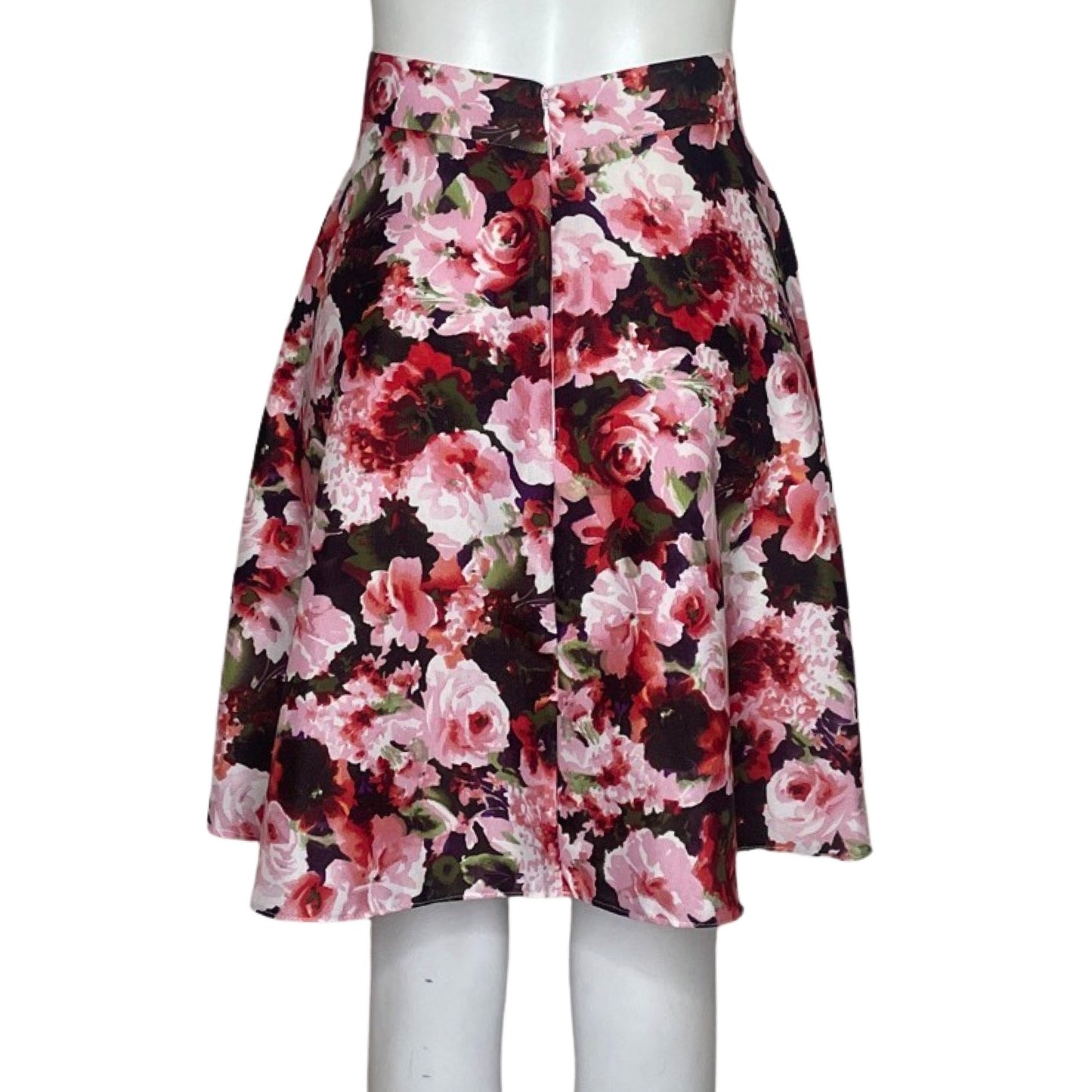 Falda Lazaro Zanchez Flores Rojo-Talla 10