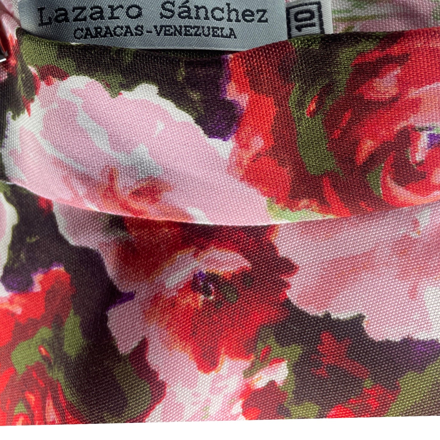 Falda Lazaro Zanchez Flores Rojo-Talla 10