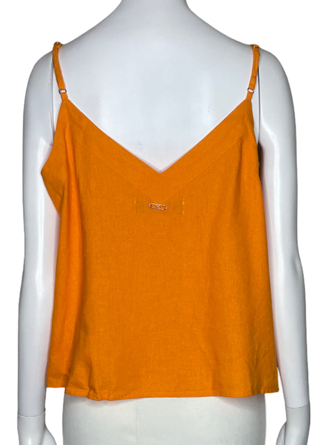 Top Hering Tiras Cuello V Naranja-Talla L