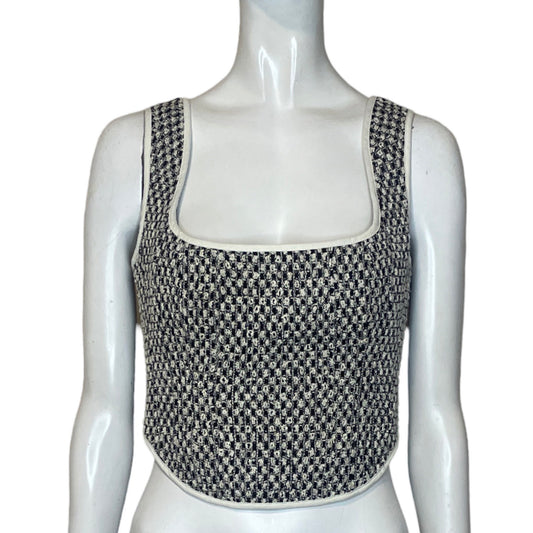 Top C/Meo Collective Lejido Negro-Talla M