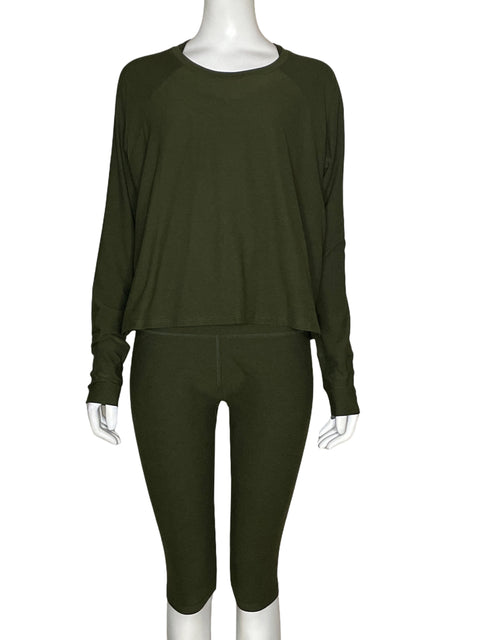 Set Beyond Yoga Triple Verde-Talla L
