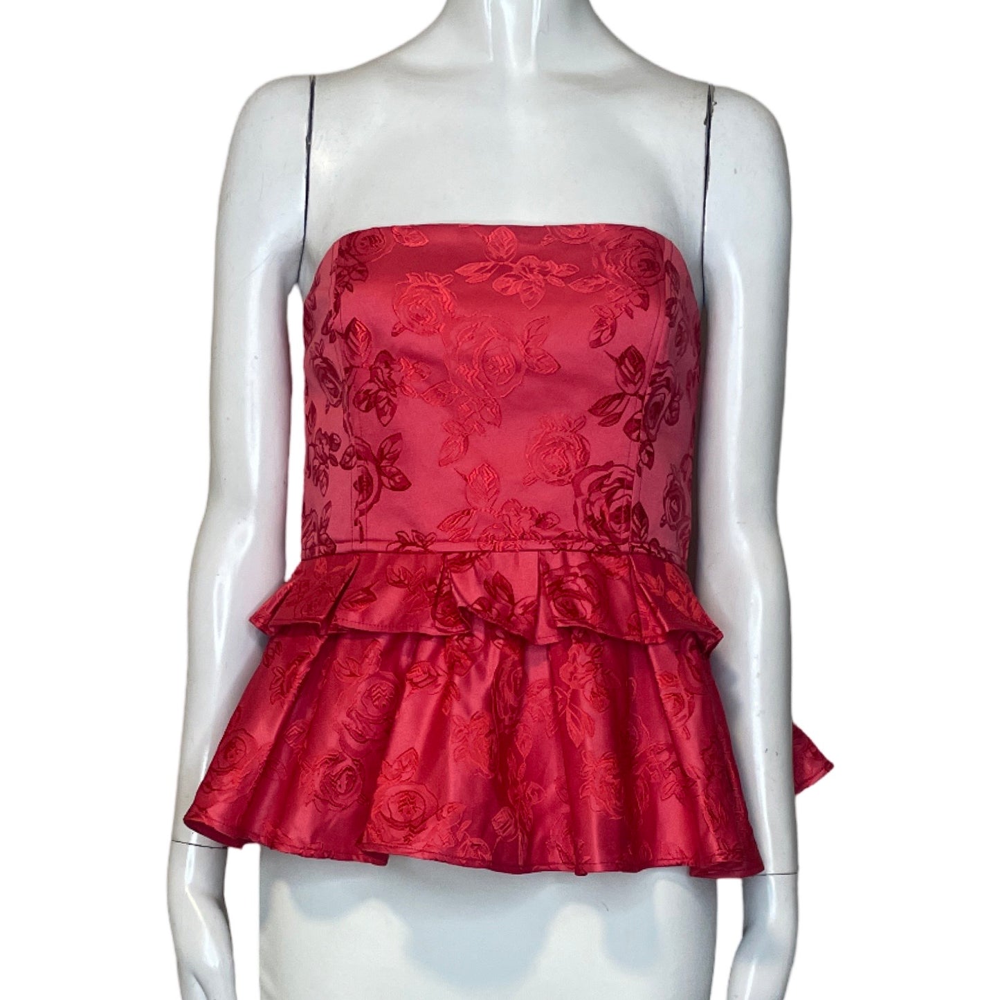 Top C/Meo Collective Strapple Flores Rojo-Talla L