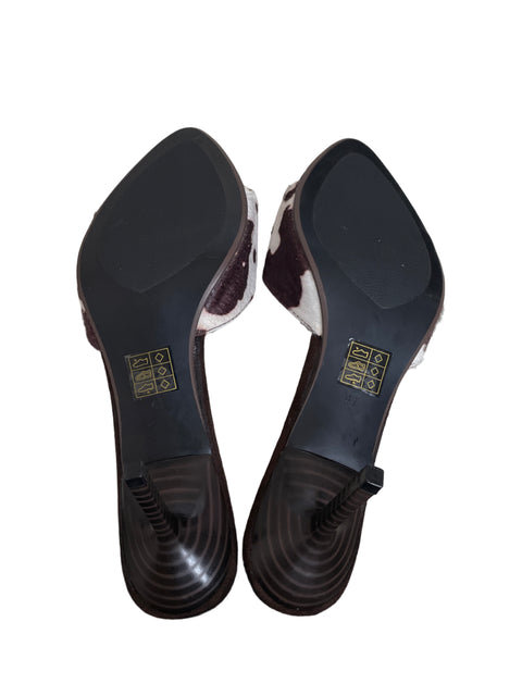 Calzado Zara Destalonados Animal Print Marrón-Talla 41