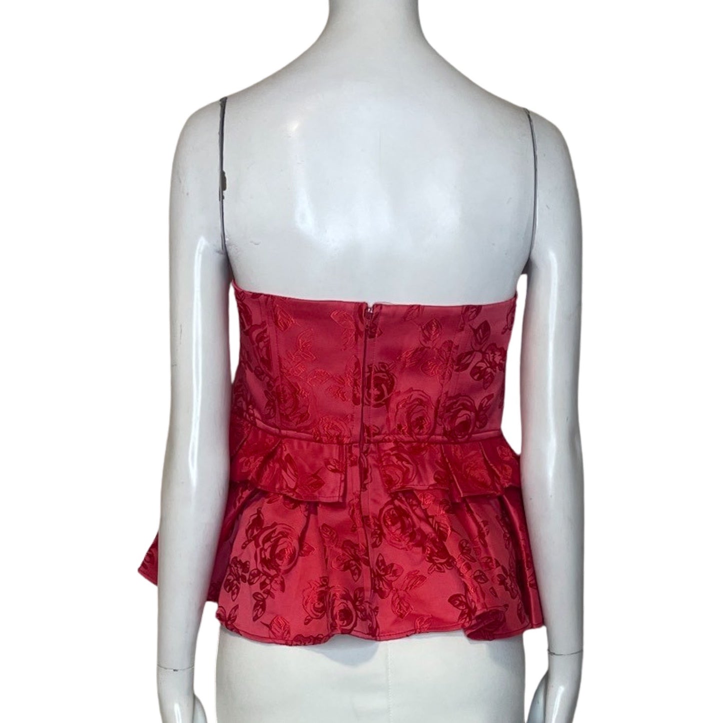 Top C/Meo Collective Strapple Flores Rojo-Talla L