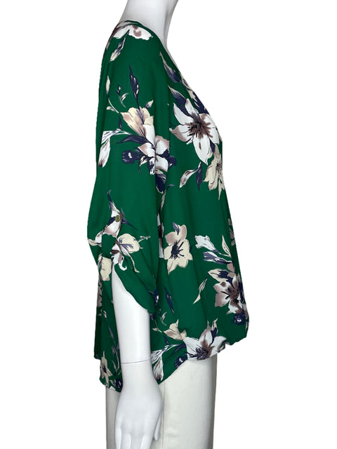 Blusa West K Floral Verde-Talla L