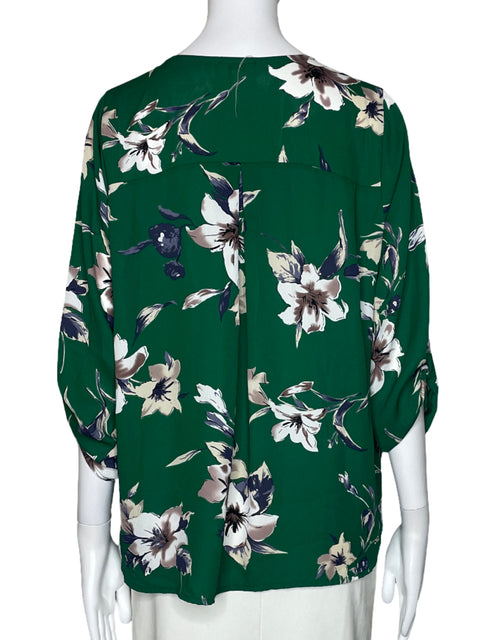 Blusa West K Floral Verde-Talla L