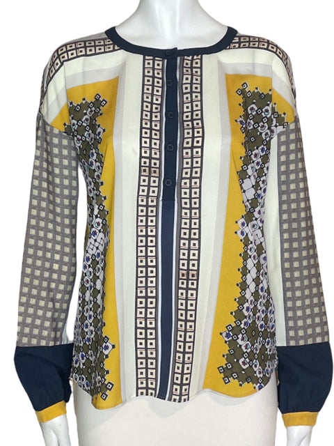 Camisa Clover Canyon Estampada Amarillo- Talla S