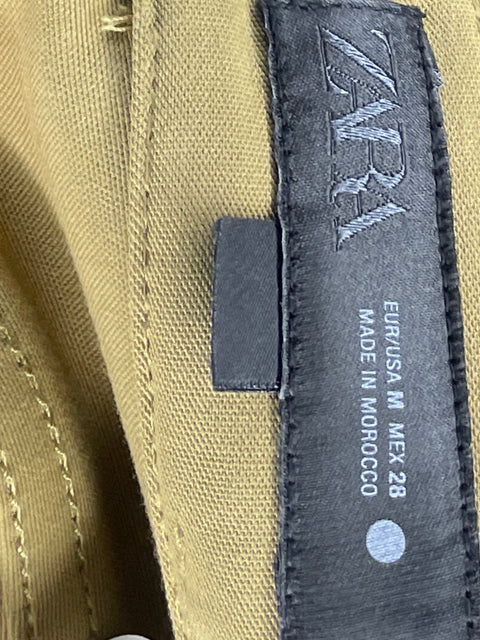 Pantalón Zara Recto Marrón- Talla M