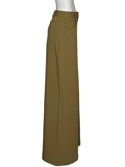 Pantalón Zara Recto Marrón- Talla M