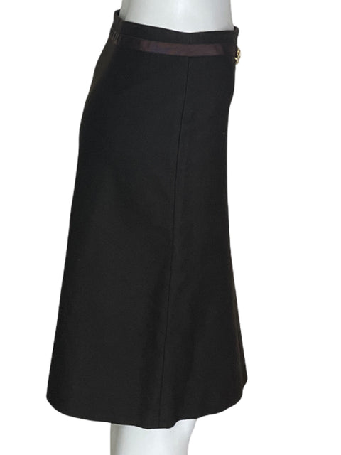 Falda Pedro del Hierro Lisa Marrón- Talla 38