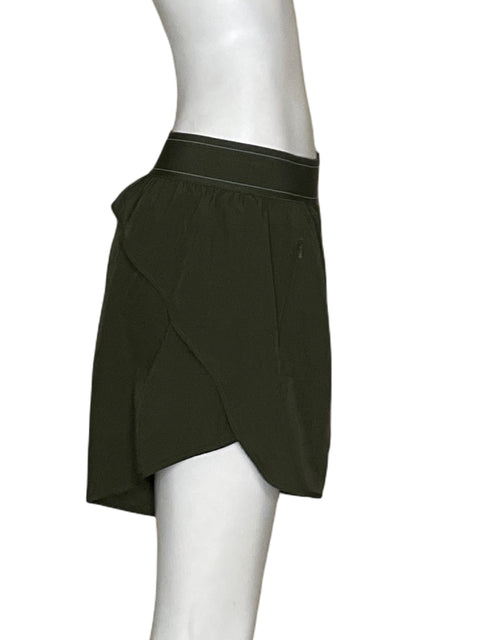 Short Alo Mariposa Verde-Talla L