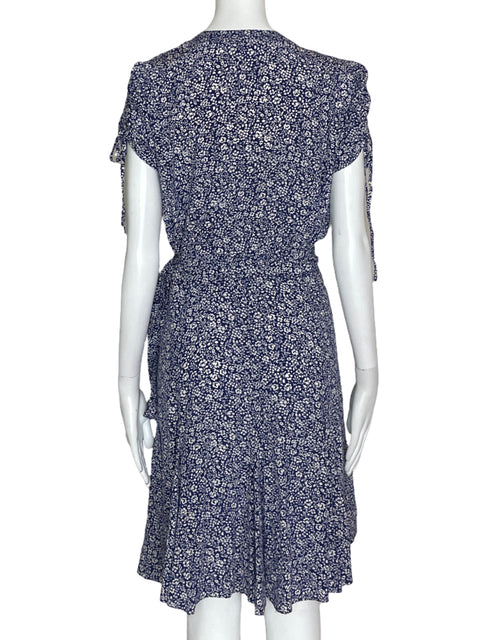 Vestido Ralph Lauren Floreado Azul- Talla 8