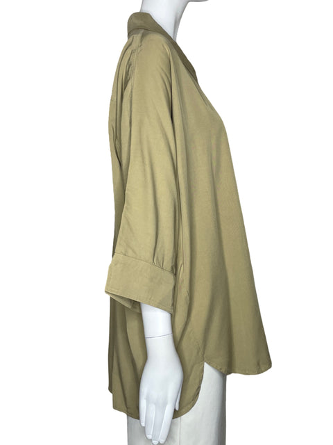 Camisa Mod Ref Mangas 3/4 Marron-Talla L