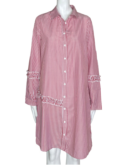 Vestido Oeuvre Rayas Rojo- Talla 40