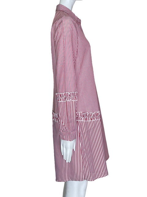 Vestido Oeuvre Rayas Rojo- Talla 40