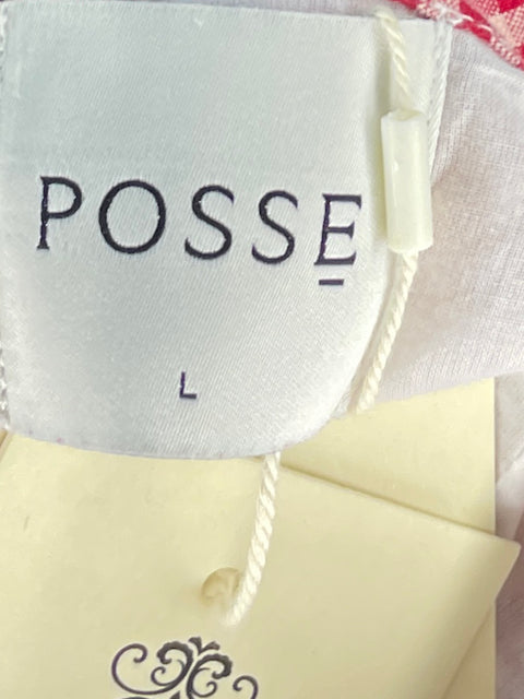 Short Posse Aurelia Mini Cuadros Rojo-Talla L