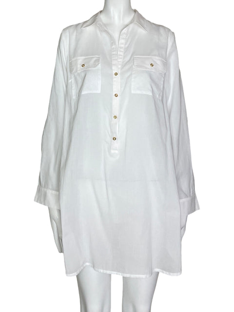 Vestido Lilly Pulitzer Bolsillos Blanco- Talla S