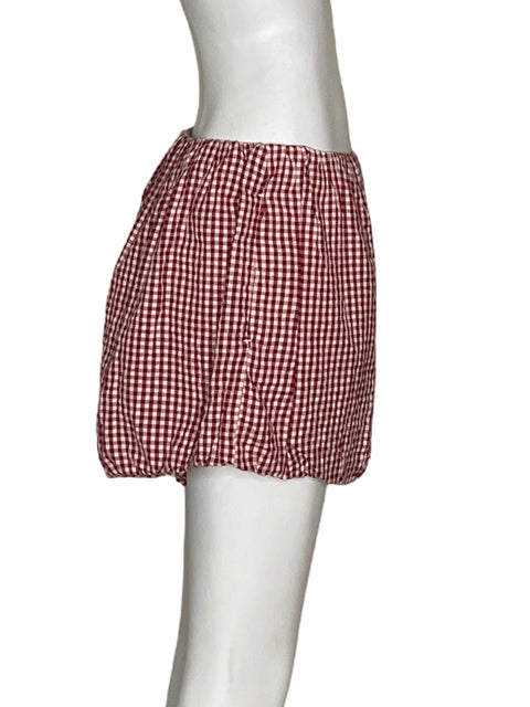 Short Posse Aurelia Mini Cuadros Rojo-Talla L