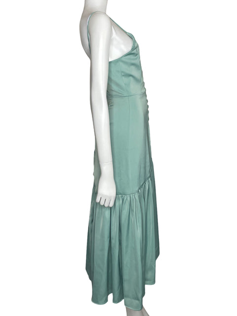 Vestido Silka Midi Botones Azul-Talla XS