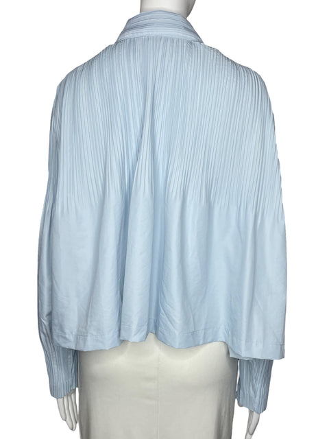 Camisa Current Air Plizado Azul-Talla L