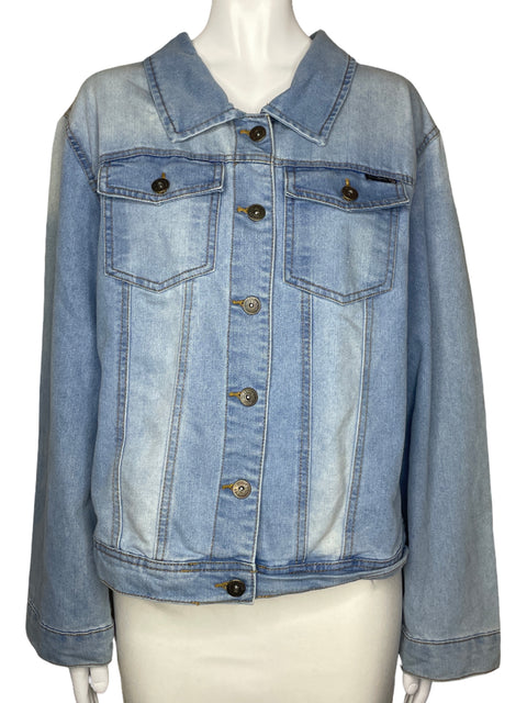 Chaqueta Studio 3 Denim Bolsillo Azul-Talla 3X