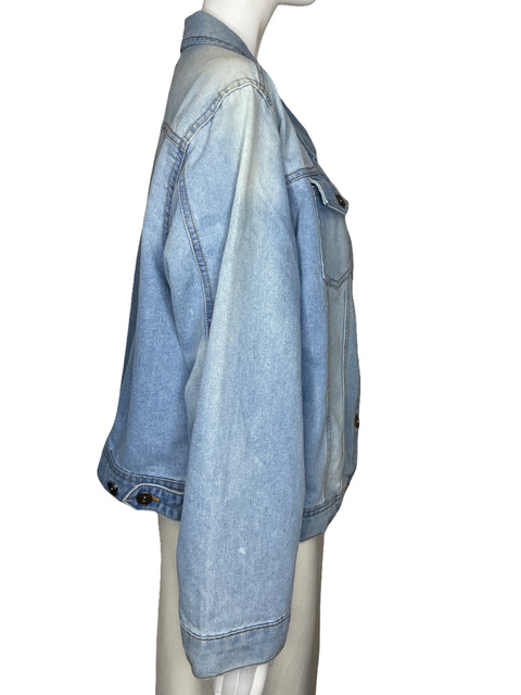 Chaqueta Studio 3 Denim Bolsillo Azul-Talla 3X