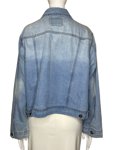 Chaqueta Studio 3 Denim Bolsillo Azul-Talla 3X