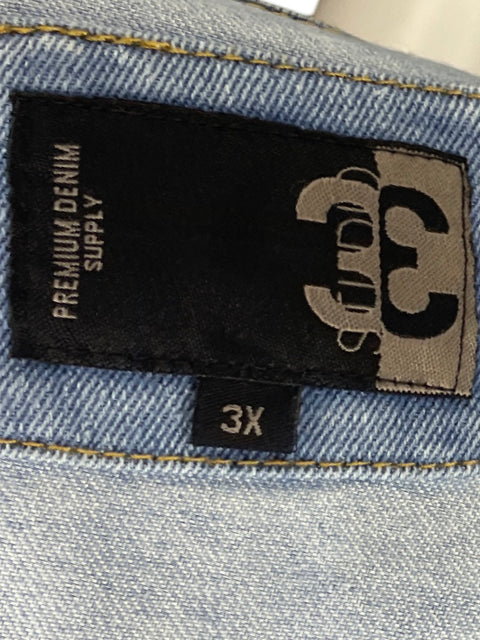 Chaqueta Studio 3 Denim Bolsillo Azul-Talla 3X