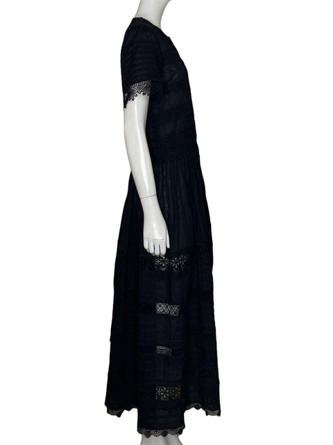 Vestido Waimari Encaje Negro-Talla M