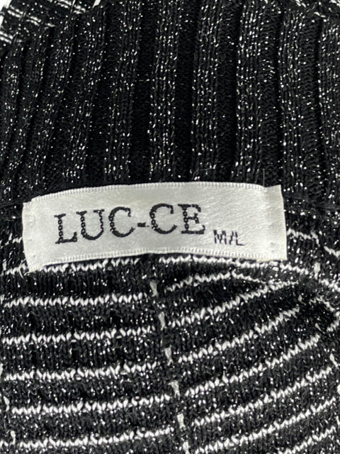 Cárdigan LUC-CE De Punto Negro-Talla M/L