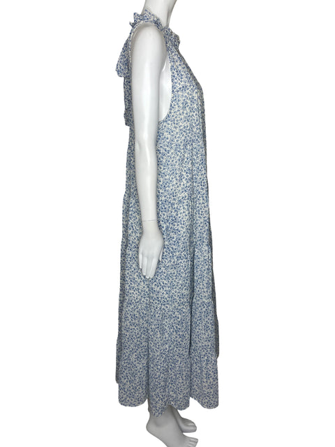 Vestido Entro Halter Lazo Blanco-Talla L