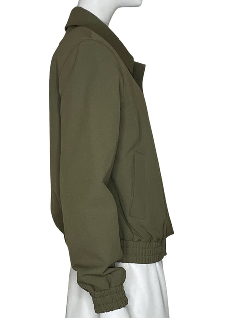 Chaqueta Zara Bomber Verde-Talla XS