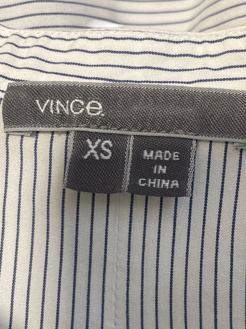 Camisa Vince Rayas Azul- Talla XS