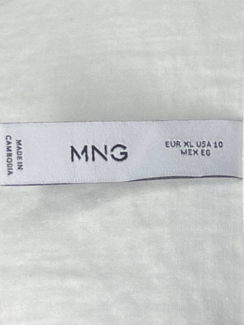 Vestido MNG Bolsillo Cinturon Blanco-Talla 10