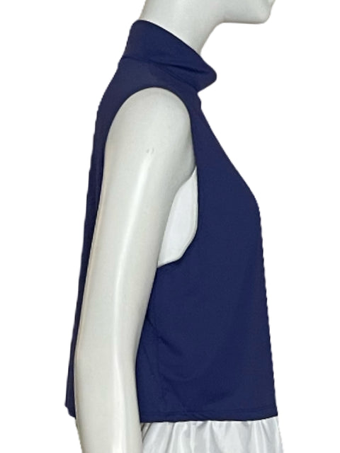Top Levá Turtlle Neck Azul-Talla L