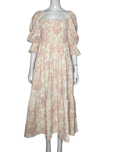 Vestido Nothing Fits But  Abullonado Rosado-Talla M.