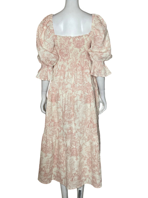 Vestido Nothing Fits But  Abullonado Rosado-Talla M.