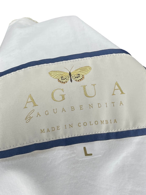 Vestido Agua Bendita Mini Estampado Beige-Talla L