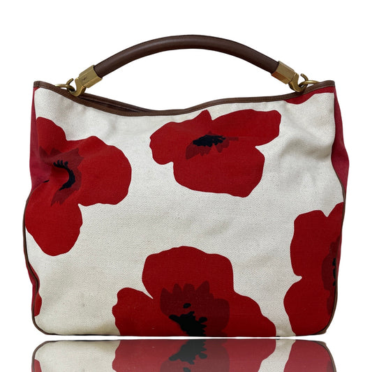 Cartera Yves Saint Laurent Floral Rojo - Talla U